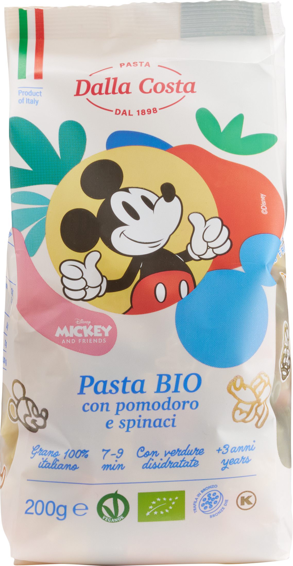 オーガニックパスタ/ ミッキーマウスと仲間たち：ダラコスタ｜パスタ