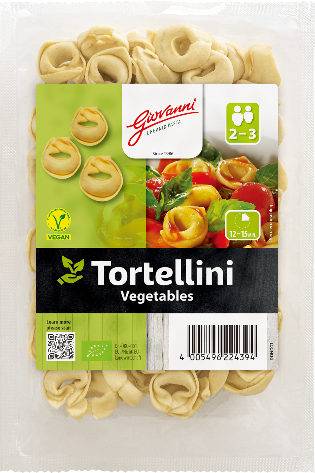 トルテリーニ（ベジタブル入り）：ジョバンニ｜パスタ｜株式会社